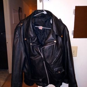 Camel leather jacket